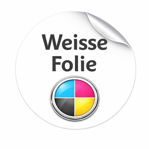 Digitaldruck auf weiße Folie
