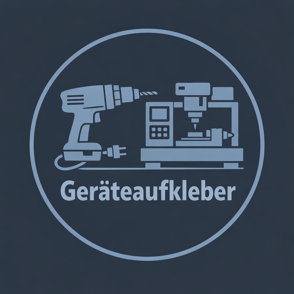 Geräteaufkleber mit starker, silberner Folie