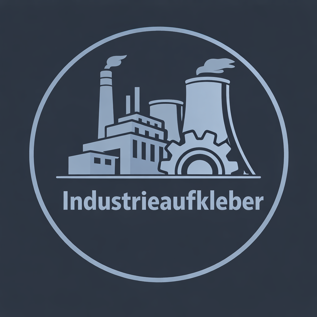 Industrieaufkleber mit extremhaftender, weißer Folie